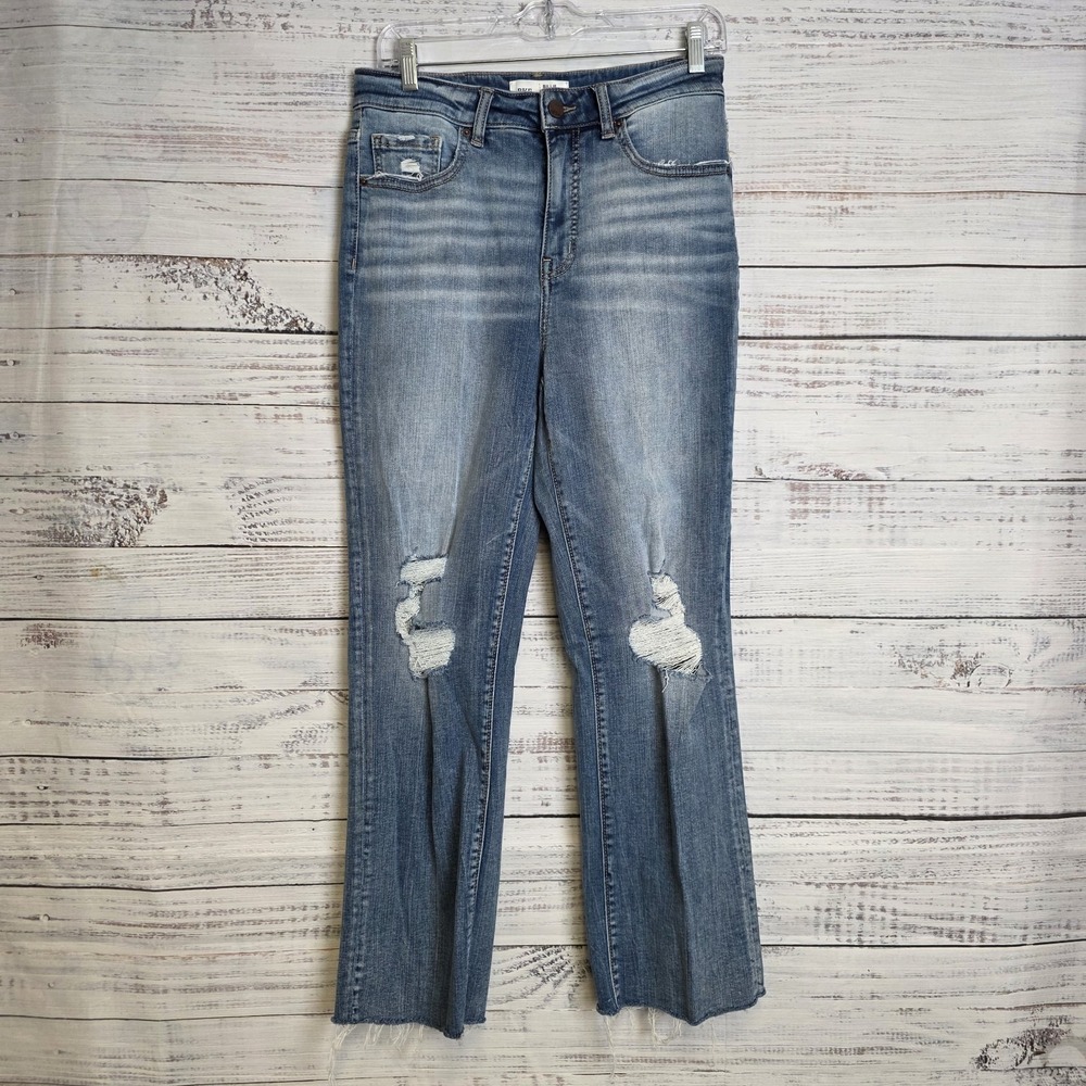 BKE Women's 30x28 Blue Stretch‎ Billie Slim Fit High Rise Ankle Cropped Straight